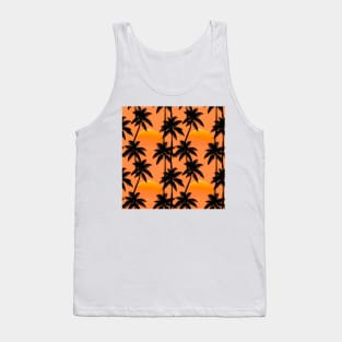 Tropical Sunset Palms Tank Top